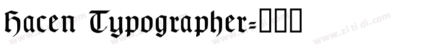 Hacen Typographer字体转换